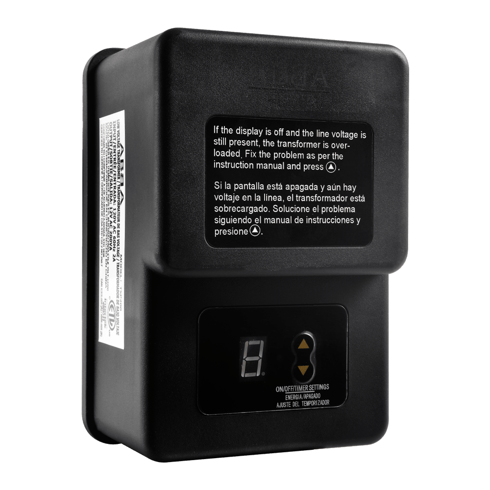 TS200 200W AC 120V Step Down Transformer with Digital Timer IP65 Waterproof - Kings Outdoor Lighting