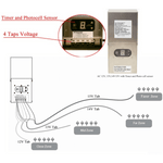 Load image into Gallery viewer, TS600 600W Multi Tap Low Voltage Transformer with Digital Timer IP65 Waterproof.
