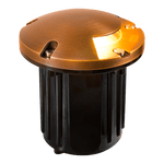 Load image into Gallery viewer, UNB09 Cast Brass Round Moni-Directional Low Voltage LED In-ground Light - Kings Outdoor Lighting
