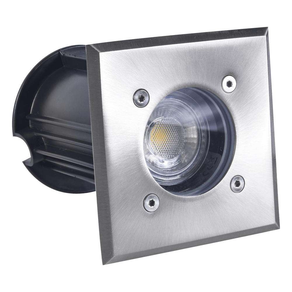UNS01 Low Voltage LED In-Ground Square Stainless Steel Landscape Lighting Waterproof - Kings Outdoor Lighting