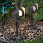 Load image into Gallery viewer, CD45 Black LED Directional Uplight Outdoor Monopoint Lighting fixtures.
