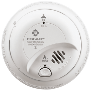 First Alert BRK AC Hardwired Combination Smoke and Carbon Monoxide Detector.