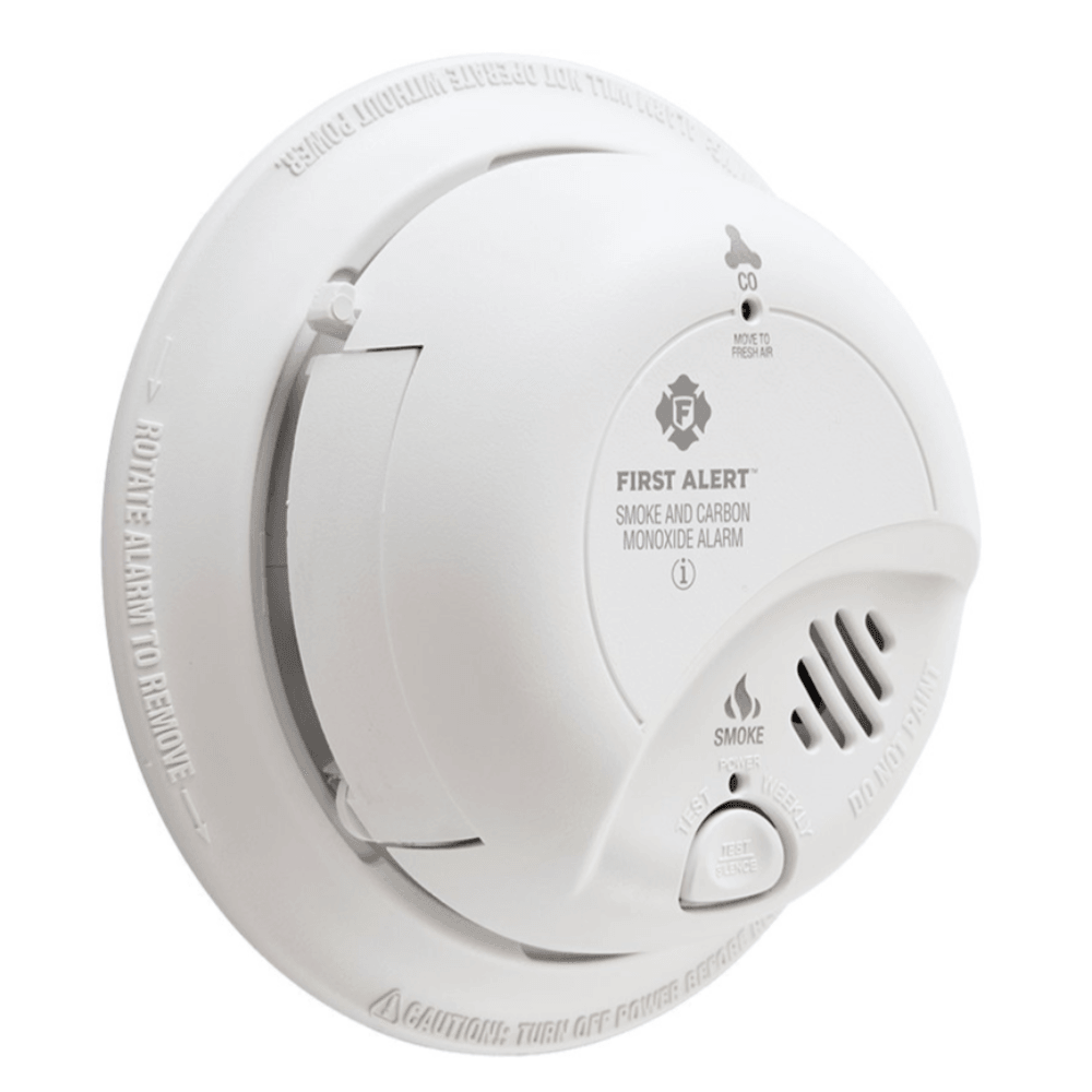 First Alert BRK AC Hardwired Combination Smoke and Carbon Monoxide Detector.