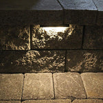 Load image into Gallery viewer, STB12 Brass LED Retaining Wall Light Low Voltage Hardscape Paver Lighting.
